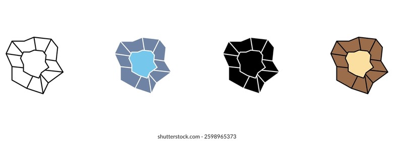 ore concept line icon. Simple element illustration.