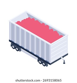 Ore Container Vector icon which can easily modify or edit
