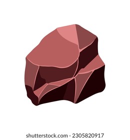 Hombro de roca. Piedra de forma natural. ilustración vectorial.