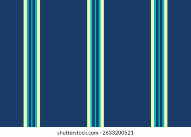 Oreeting card textile fabric stripe, folded vector seamless texture. Idea background pattern vertical lines in blue and cyan colors palette.