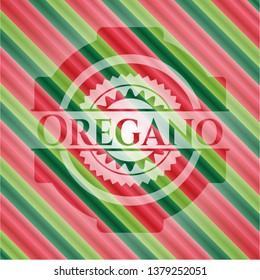 Oregano christmas emblem.