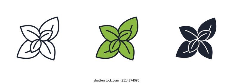 Oregano icon symbol template for graphic and web design collection logo vector illustration