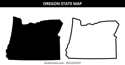 Oregon A arte vetorial do Estado do Castor