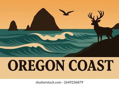 The Oregon Coast offers stunning ocean views with rugged cliffs and abundant wildlife, from sea otters to shorebirds.
