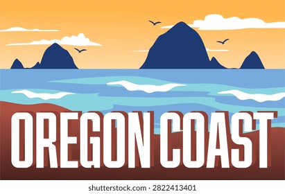 Oregon coast with stunning ocean views