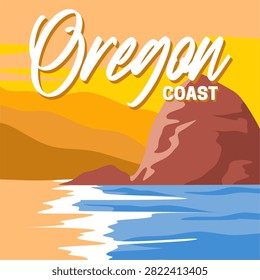 Oregon coast with stunning ocean views