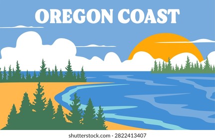 Oregon coast with stunning ocean views