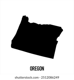 Oregon-Karte. Abstraktes Design, Vektorgrafik