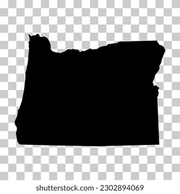 Oregon map shape, united states of america. Flat concept icon symbol vector illustration .