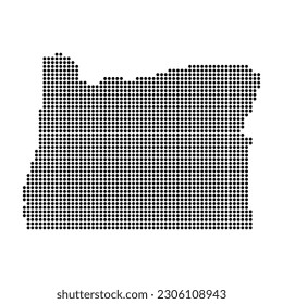 Oregon map shape, united states of america. Flat concept icon symbol vector illustration .
