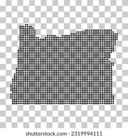 Oregon map shape, united states of america. Flat concept icon symbol vector illustration .