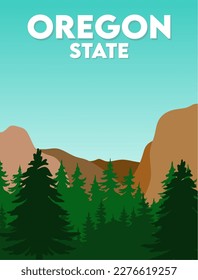 Oregon state with beautiful view 