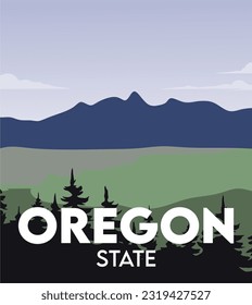Oregon state with beautiful view