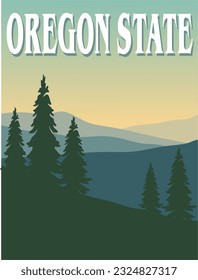 Oregon state with beautiful view