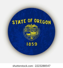 Oregon-Staatsflagge. Vektorgrafik.