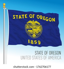 Oregon State Official Flag United States: immagine vettoriale stock ...