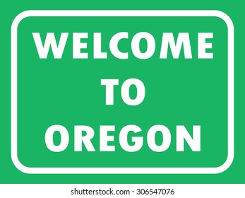 Oregon state road sign background. Vector illustration EPS8