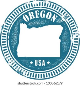 Oregon USA State Stamp