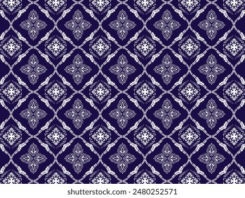 Oreintal Flora Damask Seamless pattern embroidery, Indian style. art ornament print.Design for carpet, cover.wallpaper, wrapping, fabric, clothing