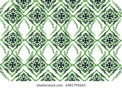 Oreintal Flora Damask Seamless pattern  embroidery, Indian style.  art ornament print.Design for ca rpet, cover.wallpaper, wrapping, fabric, clothing