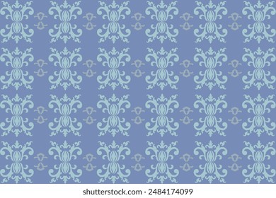 Oriental Flora Damask Nahtlose Muster Stickerei, indischer Stil. Kunst Ornament Print.Design für Teppich, Cover.Bildschirmhintergrund, Verpackung, Stoff, Kleidung