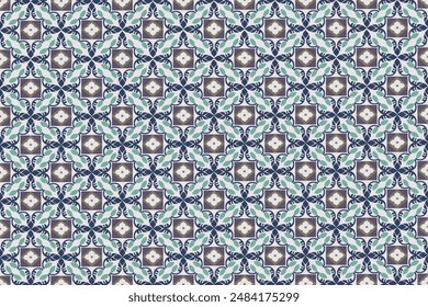 Oreintal Flora Damask Seamless pattern  embroidery, Indian style.  art ornament print.Design for carpet, cover.wallpaper, wrapping, fabric, clothing