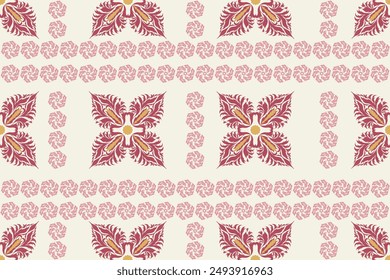 Oreintal Flora Damask Seamless pattern  embroidery, Indian style.  art ornament print.Design for carpet, cover.wallpaper, wrapping, fabric, clothing