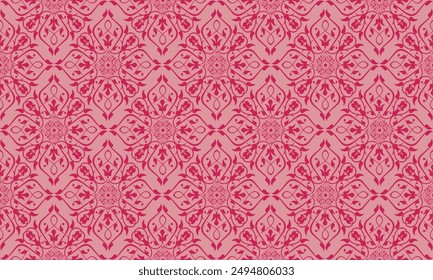 Oreintal Flora Damask Seamless pattern embroidery, Indian style. art ornament print.Design for carpet, cover.wallpaper, wrapping, fabric, clothing