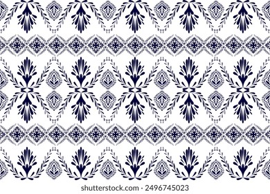 Oreintal Flora Damask Seamless pattern embroidery, Indian style. art ornament print.Design for carpet, cover.wallpaper, wrapping, fabric, clothing