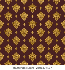 Oreintal Flora Damast Nahtlose Muster Stickerei, indischen Stil.  art ornament print.Design für Teppich, cover.wallpaper, Umhüllung, Stoff, Kleidung