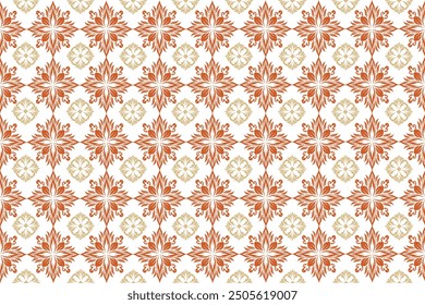 Oreintal Flora Damask Seamless pattern  embroidery, Indian style.  art ornament print.Design for carpet, cover,wallpaper, wrapping, fabric, clothing 