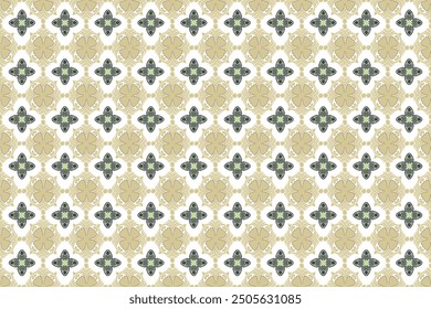 Oreintal Flora Damask Seamless pattern  embroidery, Indian style.  art ornament print.Design for carpet, cover.wallpaper, wrapping, fabric, clothing