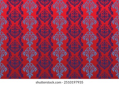 Oreintal Flora Damask Sem costura bordado padrão, estilo indiano. arte ornamento print.Design para tapete, cover.wallpaper, envoltório, tecido, roupas