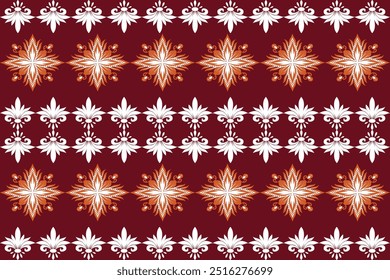 Oreintal Flora Damask Seamless pattern  embroidery, Indian style.  art ornament print.Design for carpet, cover,wallpaper, wrapping, fabric, clothing