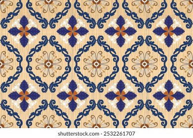 Oreintal Flora Damask Sem costura bordado padrão, estilo indiano. arte ornamento print.Design para tapete, cover.wallpaper, envoltório, tecido, roupas