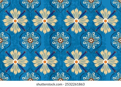 Oreintal Flora Damask Sem costura bordado padrão, estilo indiano. arte ornamento print.Design para tapete, cover.wallpaper, envoltório, tecido, roupas