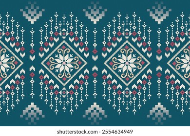 Oreintal flora Damask Seamless pattern embroidery, Indian Style. art ornament print. Design for Capet, Cover, fabric, drapery, table linens, and for clothing 