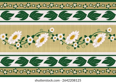 Oreintal Flora Damask Seamless pattern  embroidery, Indian style.  art ornament print.Design for carpet, cover.wallpaper, wrapping, fabric, clothing