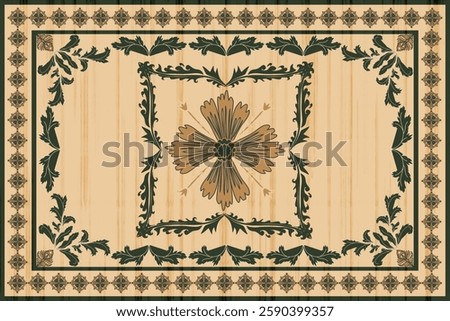 Oreintal Flora Damask Seamless pattern  embroidery, Indian style.  art ornament print.Design for carpet, cover.wallpaper, wrapping, fabric, clothing