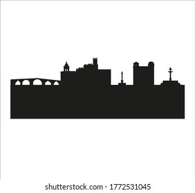 orense city skyline in spain