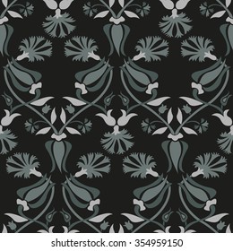 Orental flourish seamless pattern ornament background