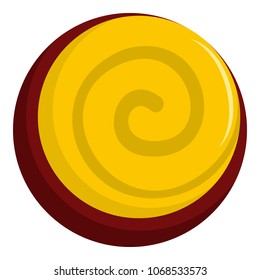 Oreo biscuit icon. Flat illustration of oreo biscuit vector icon for web