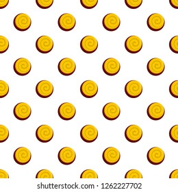 Oreo biscuit pattern seamless vector repeat for any web design