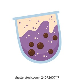oreo Bubble milk tea illustration