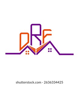 ORF Real State logo design, ORF simple and modern logo. ORF luxurious alphabet design  