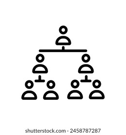 Org Chart  icon in vector. Logotype
