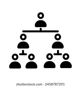 Org Chart  icon in vector. Logotype
