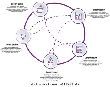 ORG chart with icons and interconnected