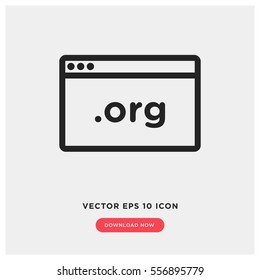 org domain vector icon