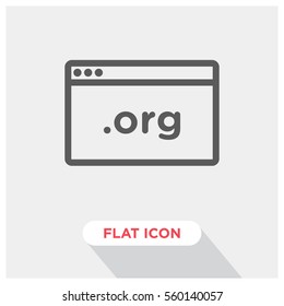 org domain vector icon